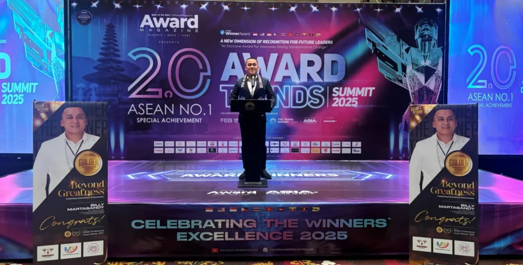 Billy Martasandy Sabet Golden Award 2025: Bukti Keunggulan Martasandy Group di Dunia Psikologi